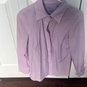 Pink button down shirt